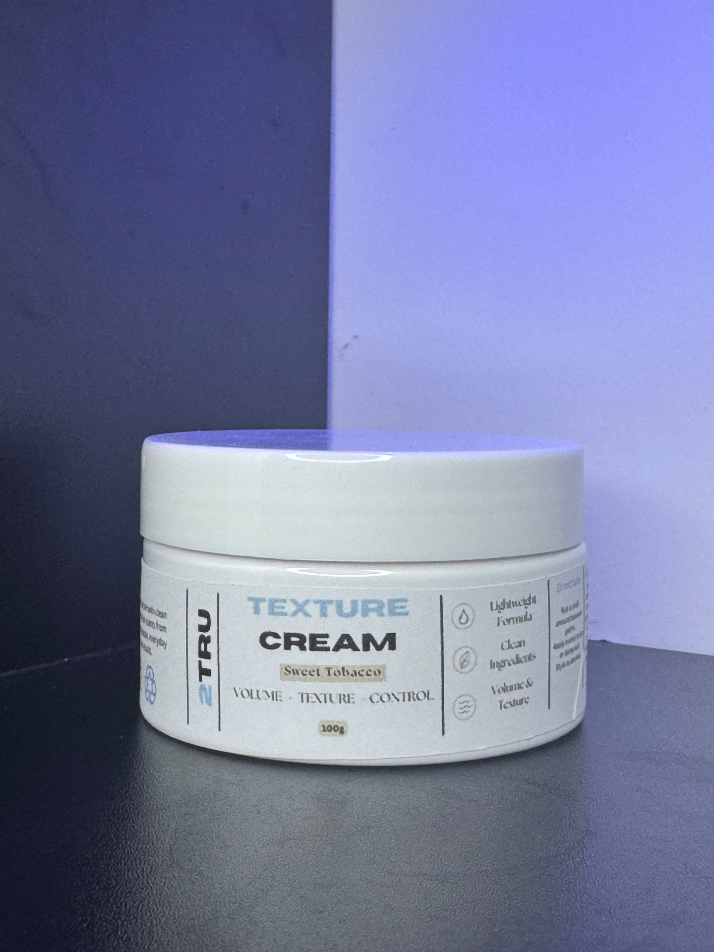 2TRU Texture Cream — Sweet Tobacco jar